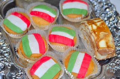 Flag of Iran on Cup Cake